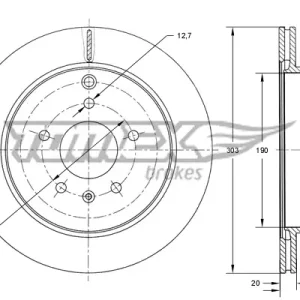 TOMEX Brakes TX 73-71 - Bremsscheibe Garantierte Lieferung
